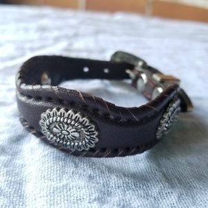 Leather & Silver Bracelet